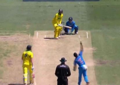 Ambati Rayudu's bowling action was reported during the recently held Australia ODI series | Screengrab