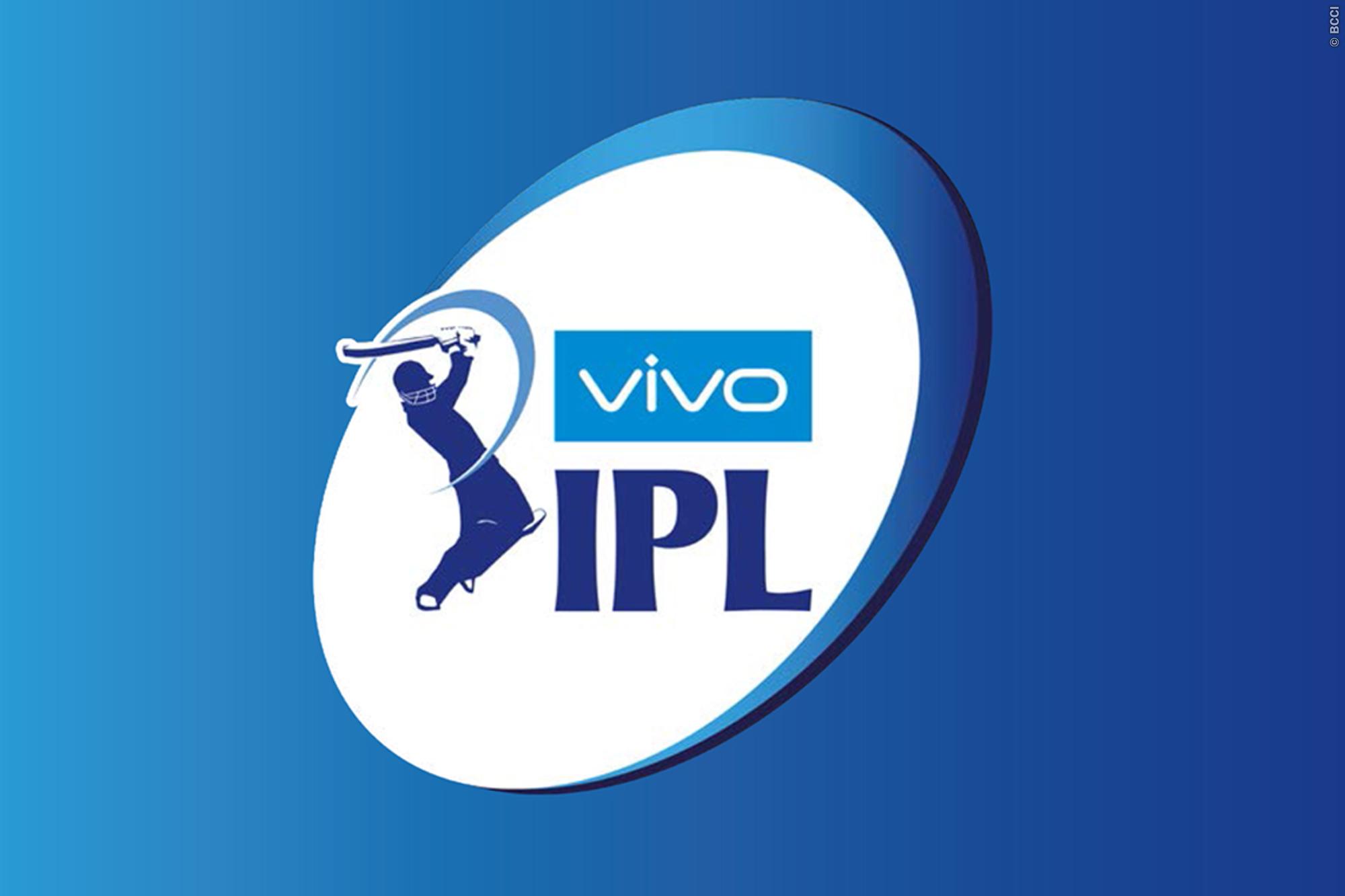 The IPL logo featuring title sponsors VIVO- a Chinese mobile phone company