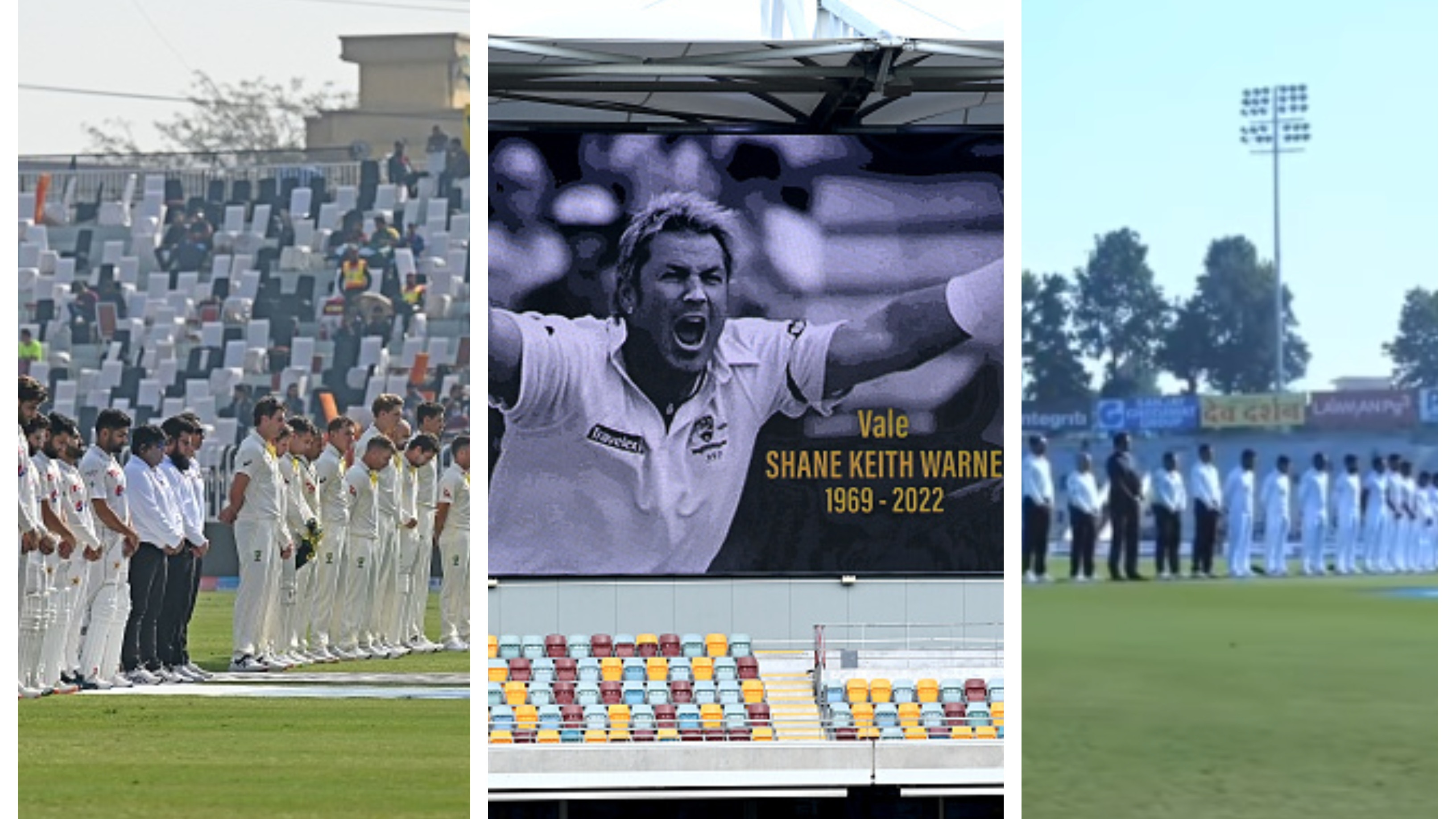 WATCH: One-minute silence observed in India-Sri Lanka and Pakistan-Australia Tests for Shane Warne