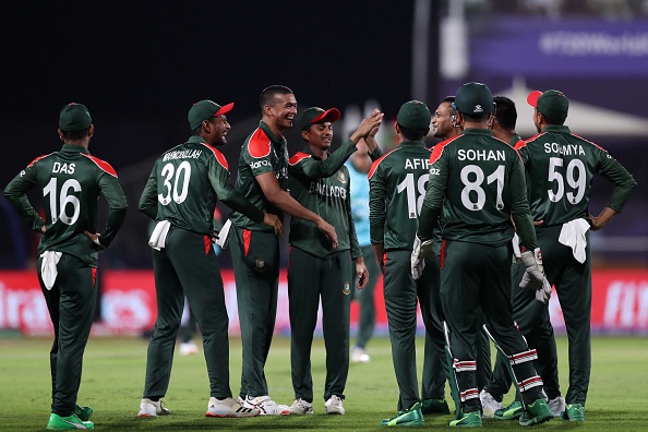 Bangladesh celebrates 26-run win over Oman | Getty Images
