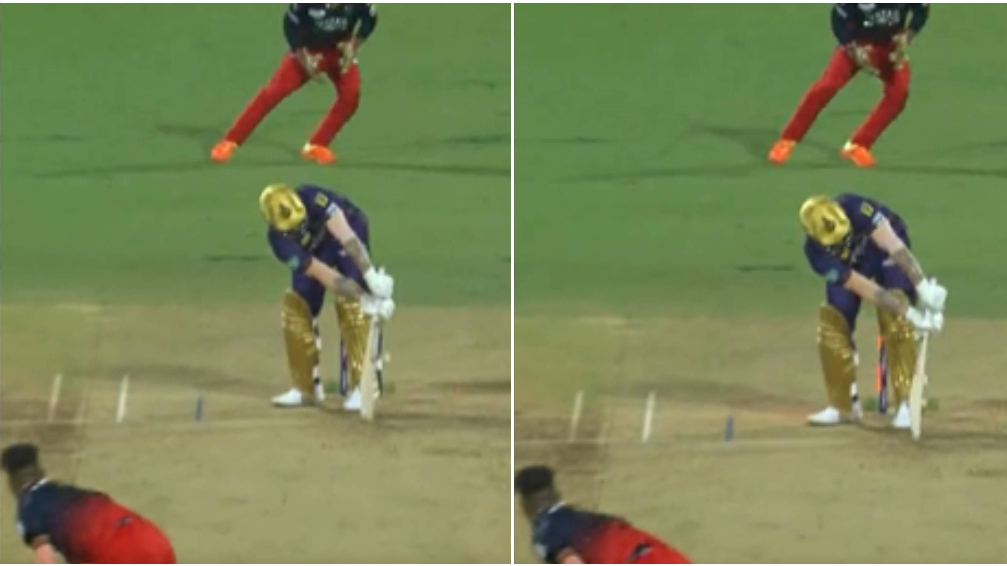IPL 2023: WATCH – Vijaykumar Vyshak knocks over Jason Roy with a leg-stump yorker