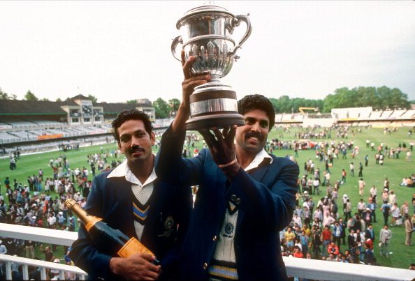 Kapil Dev lifting the 1983 World Cup | Getty