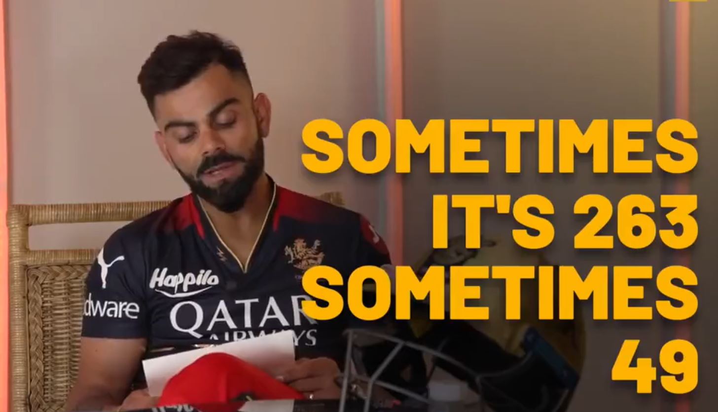 Virat Kohli turned poet in latest RCB video