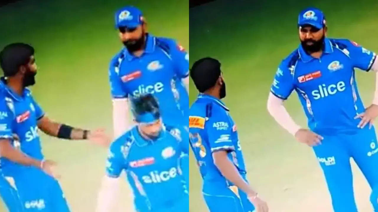 Hardik Pandya walked away as Rohit approached Bumrah | X