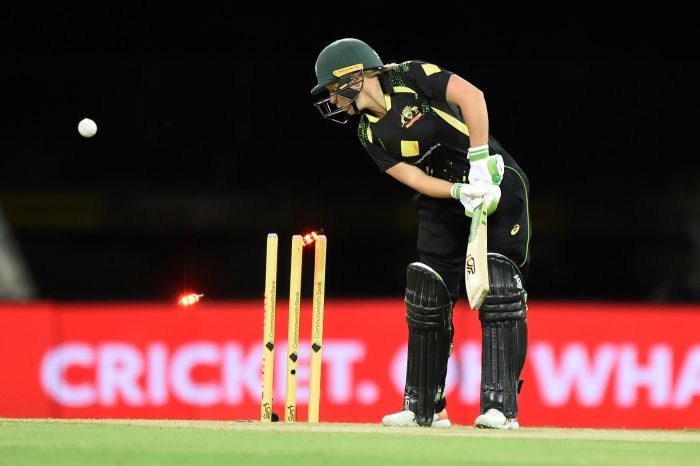 Alyssa Healy bowled by Shikha Pandey | Getty Images