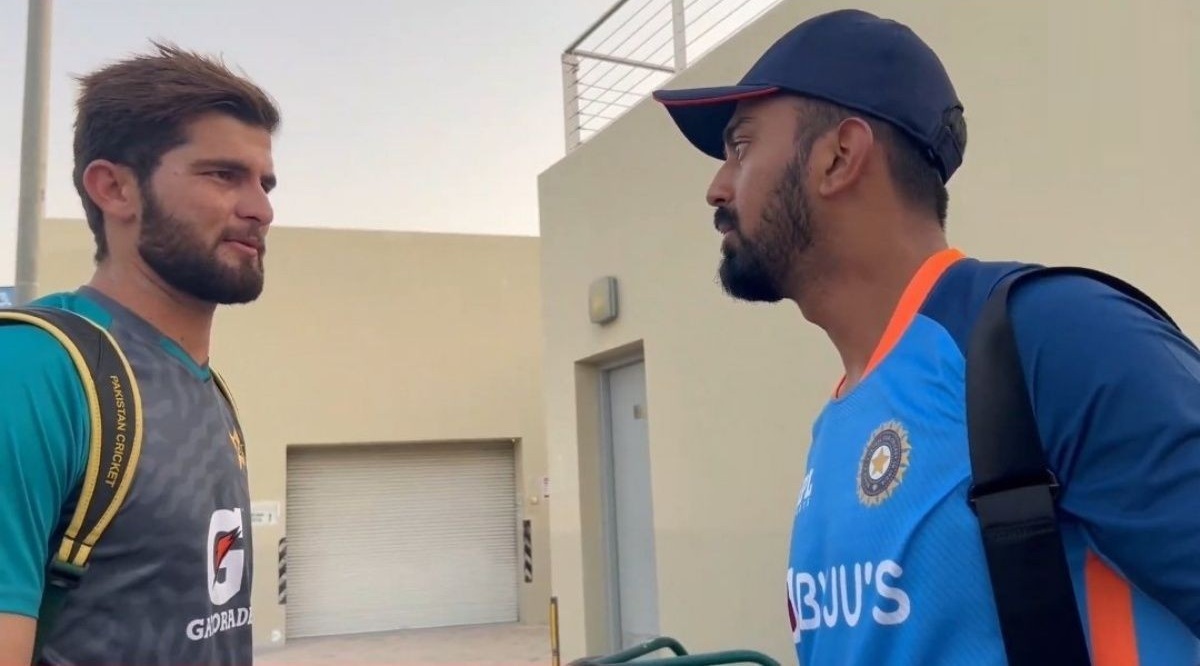 Shaheen Afridi and KL Rahul | PCB Twitter