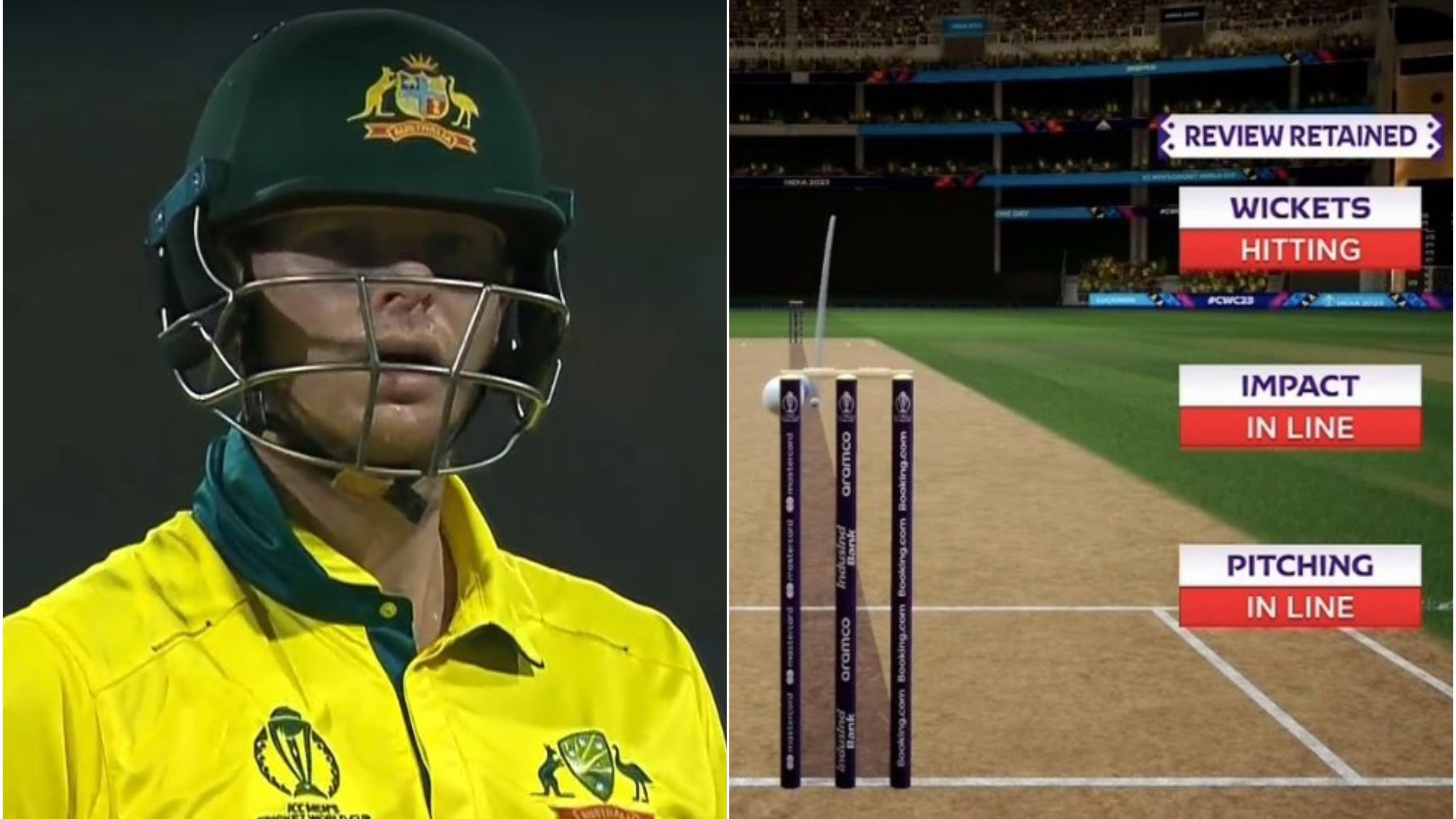 CWC 2023: WATCH – Steve Smith in total disbelief after LBW decision goes against him during Australia-South Africa game