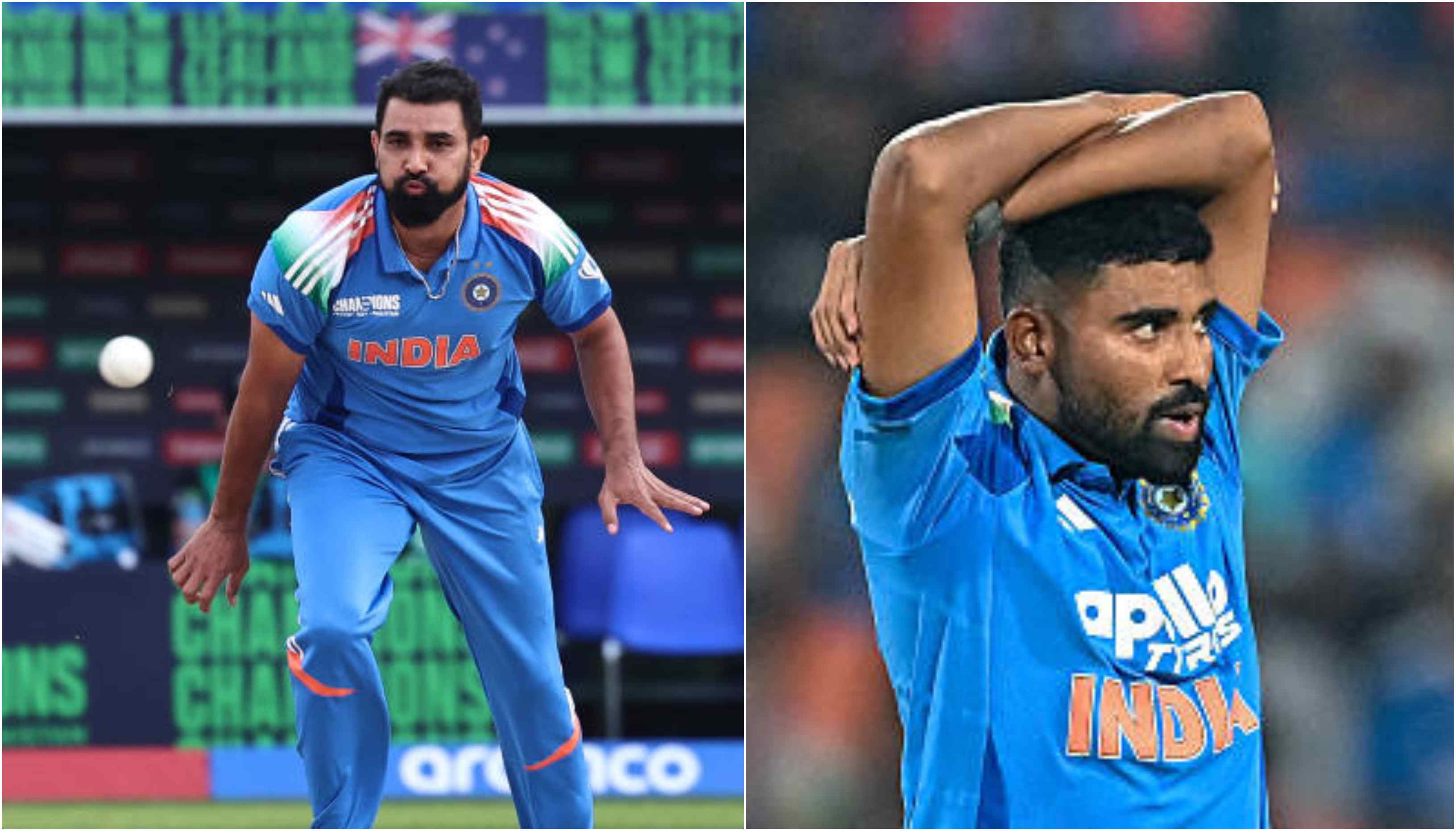 Mohammad Shami and Mohammed Siraj | Getty