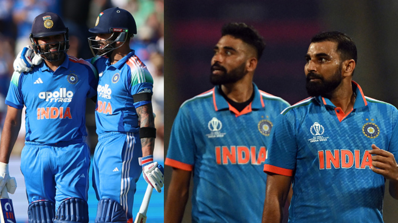 Ashwin compared Kohli and Rohit's situation with bowlers Shami and Siraj | Getty