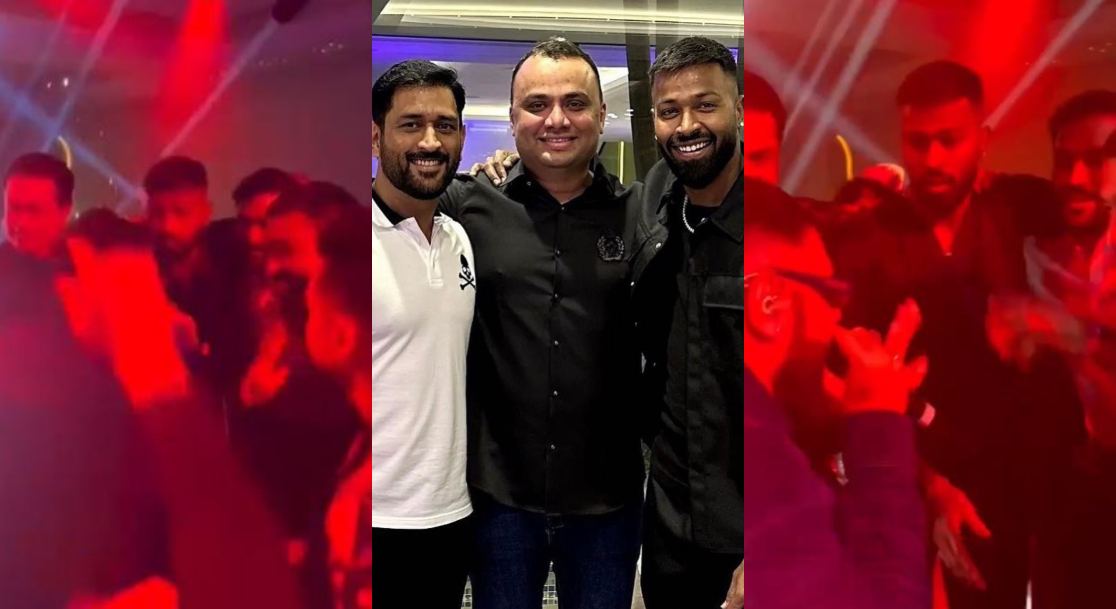 MS Dhoni and Pandya brothers- Hardik and Krunal grooving with Badshah | Instagram