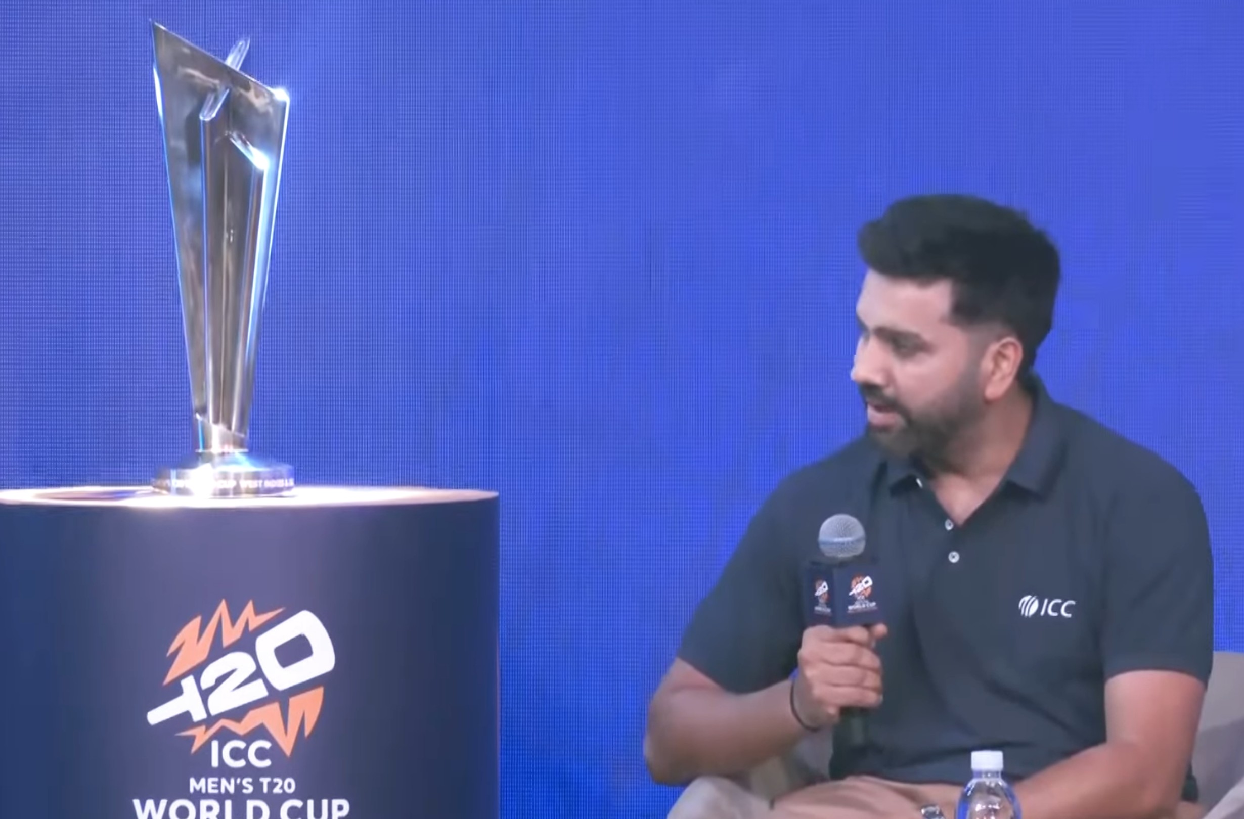Rohit Sharma at the ICC T20 World Cup 2026 fixtures announcement event | X