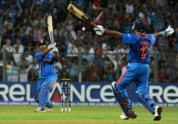 MS Dhoni's iconic six off Nuwan Kulasekara in the 2011 World Cup final | Getty