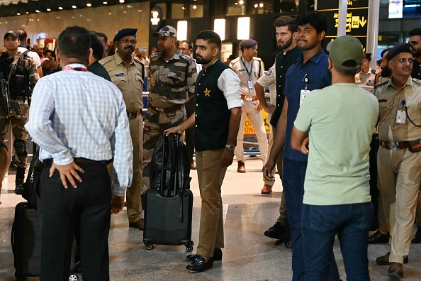 Babar Azam and his team after reaching India | Getty Images 