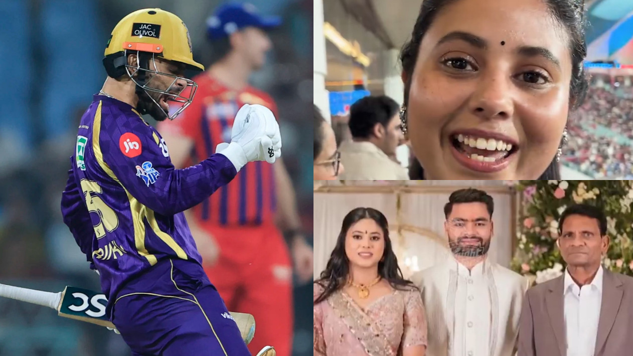IPL 2026: WATCH- “Yeh unke liye hi hai”- Rinku Singh’s fiancée Priya Saroj dedicates his KKR performance to his late father