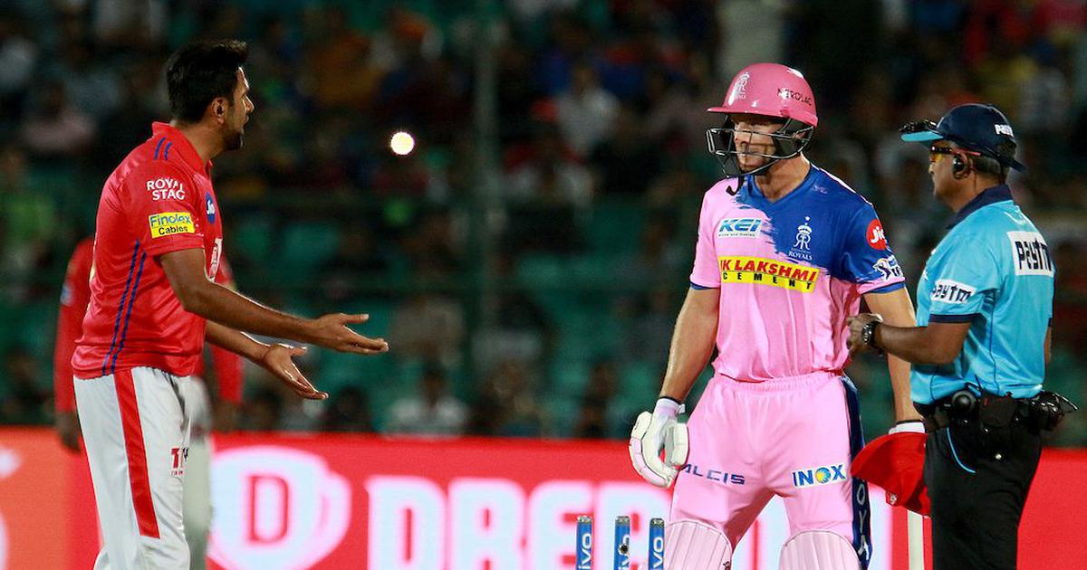 R Ashwin mankads Jos Buttler in IPL 2019 | AFP
