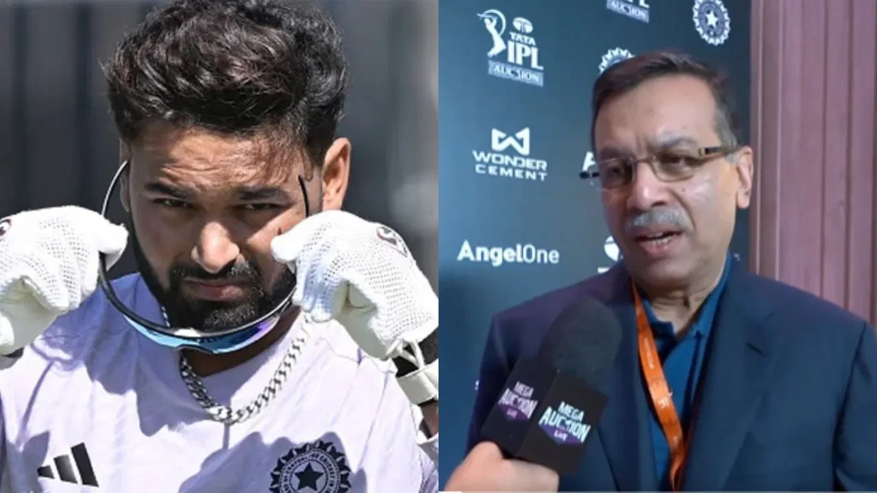 Rishabh Pant and LSG owner Sanjiv Goenka | X