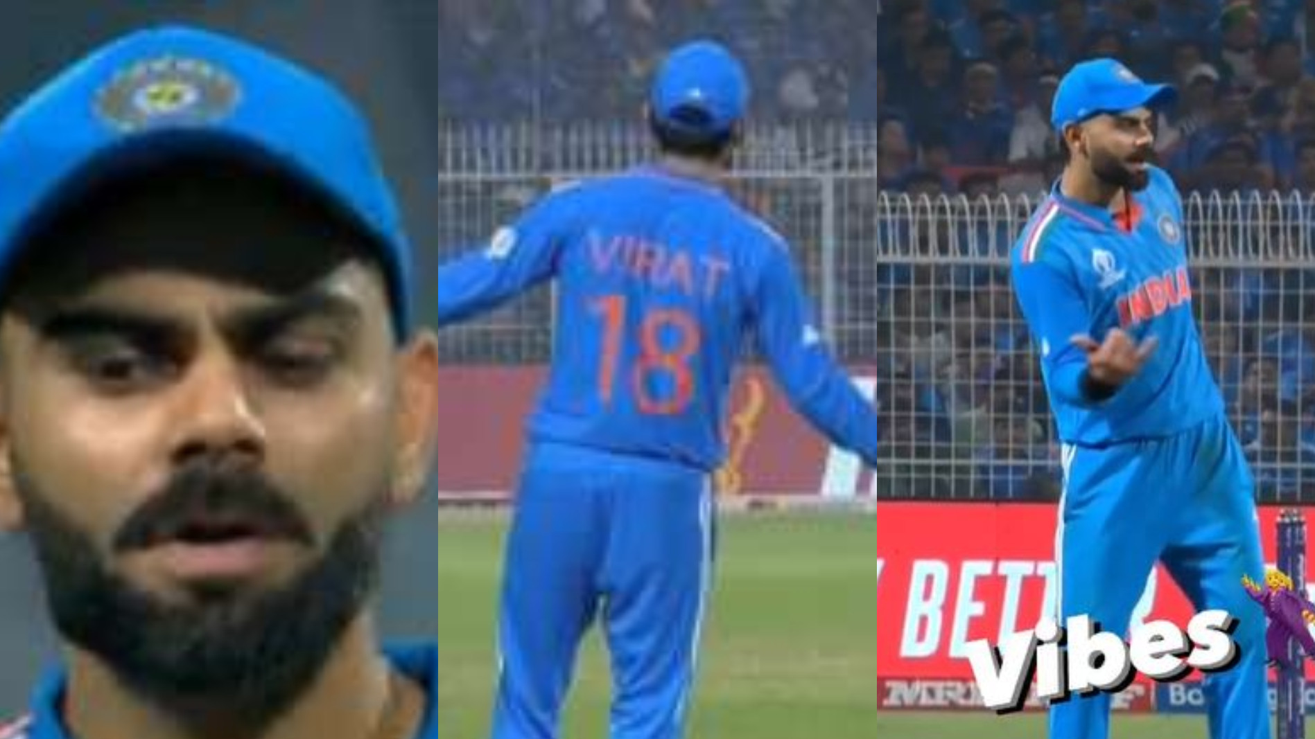 CWC 2023: WATCH- Virat Kohli does the SRK pose, sings his song ‘Chaleya’; dances to Anushka Sharma’s song