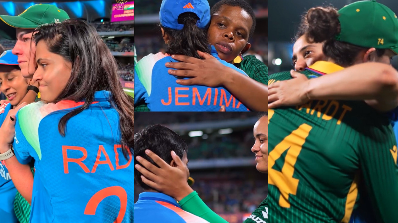 CWC 2025: WATCH- Smriti Mandhana, Jemimah Rodrigues, Radha Yadav console Laura Wolvaardt, Marizanne Kapp after their World Cup heartbreak