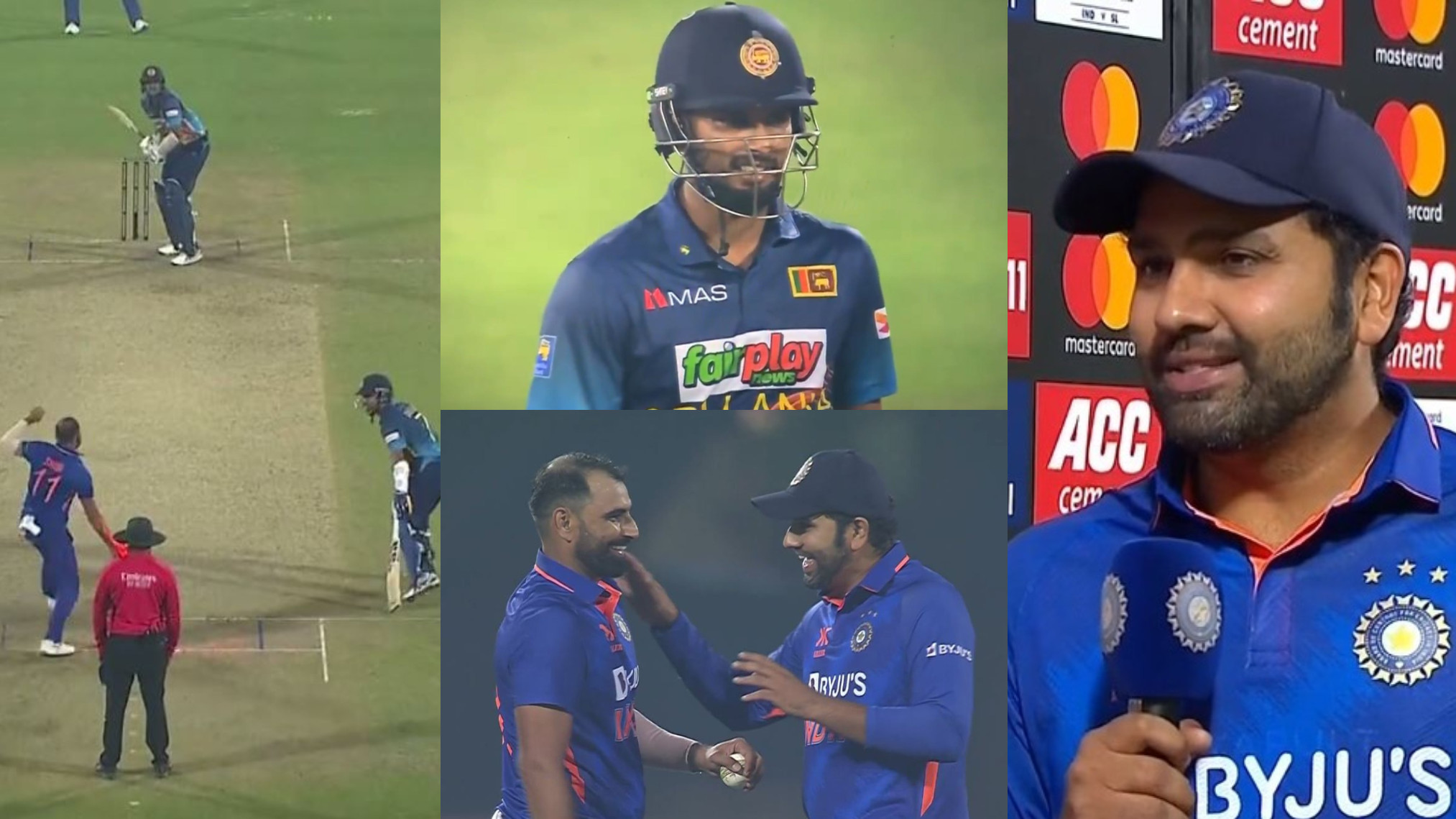 IND v SL 2023: WATCH- Shami runs out Shanaka at non-striker end; Rohit withdraws appeal, explains why