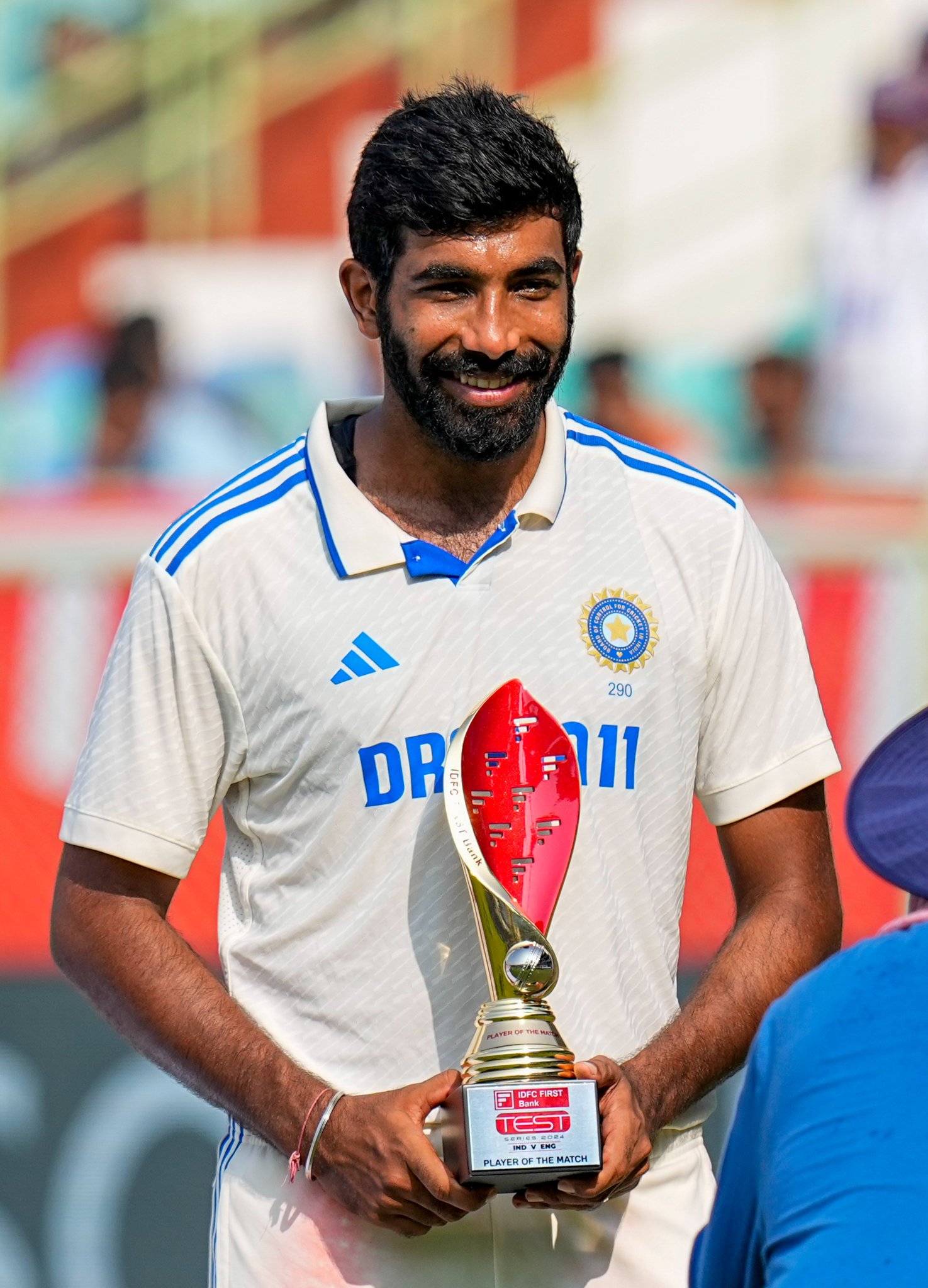 Bumrah picked up 9 wickets in India's win and was named Player of the Match | Getty