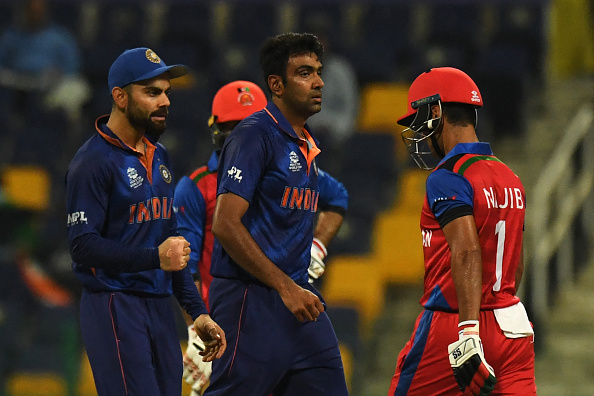 Ashwin returned with the figures of 2-14 in his four overs against Afghanistan | Getty