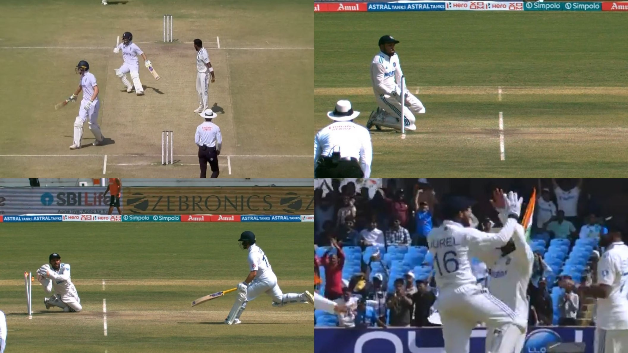 IND v ENG 2024: WATCH- Dhruv Jurel's excellent glove work results in Ben Duckett's run out