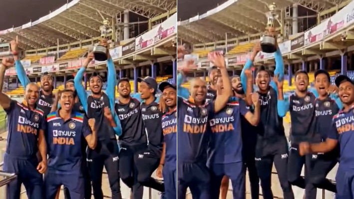 SL v IND 2021: WATCH - Team India celebrates their 9th successive ODI series win over Sri Lanka