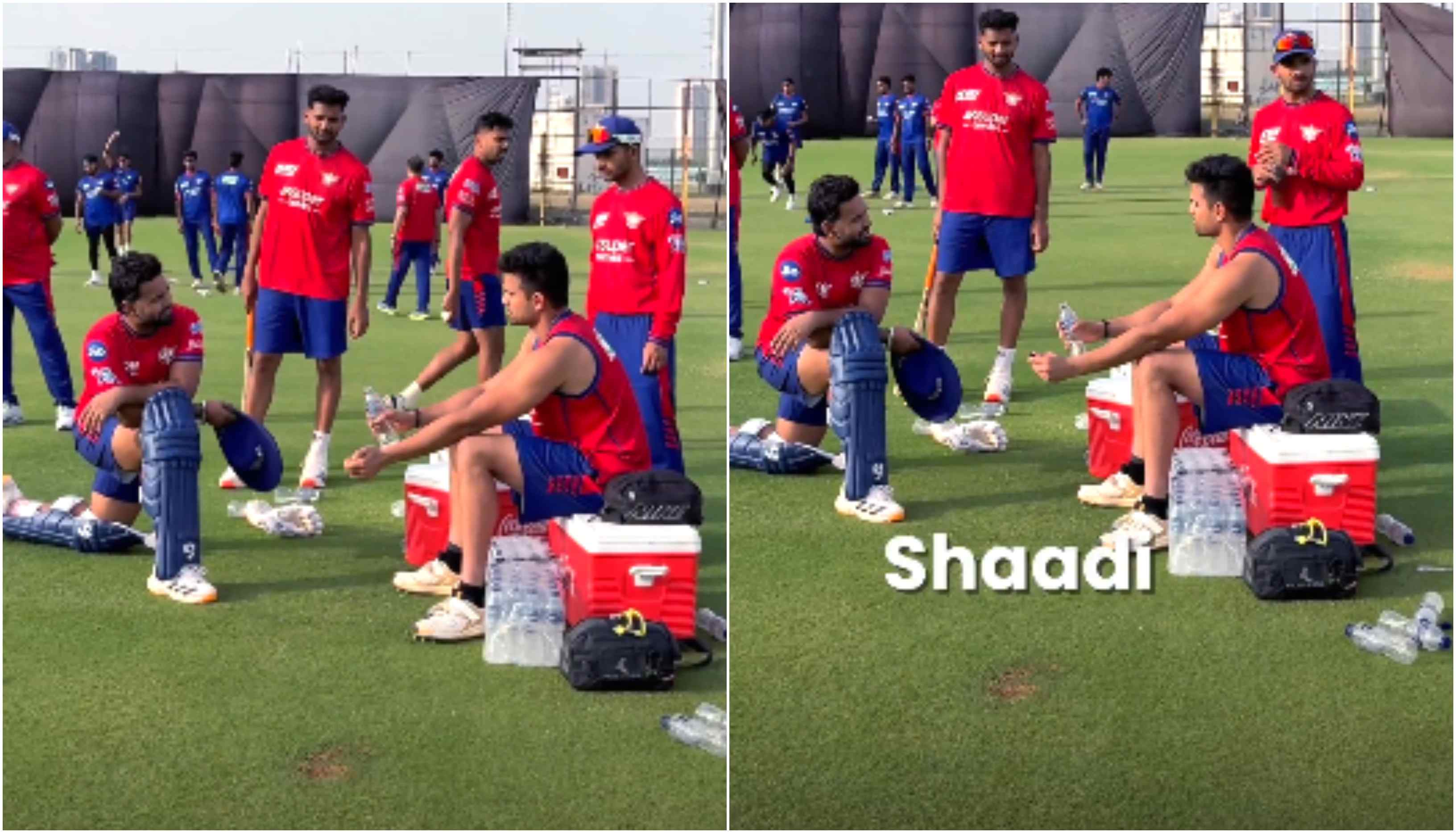 Rishabh Pant speaking to Arjun Tendulkar | LSG/X