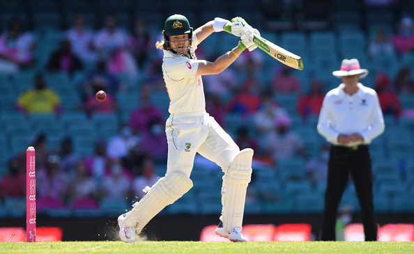 Will Pucovski during his only Test for Australia | Getty