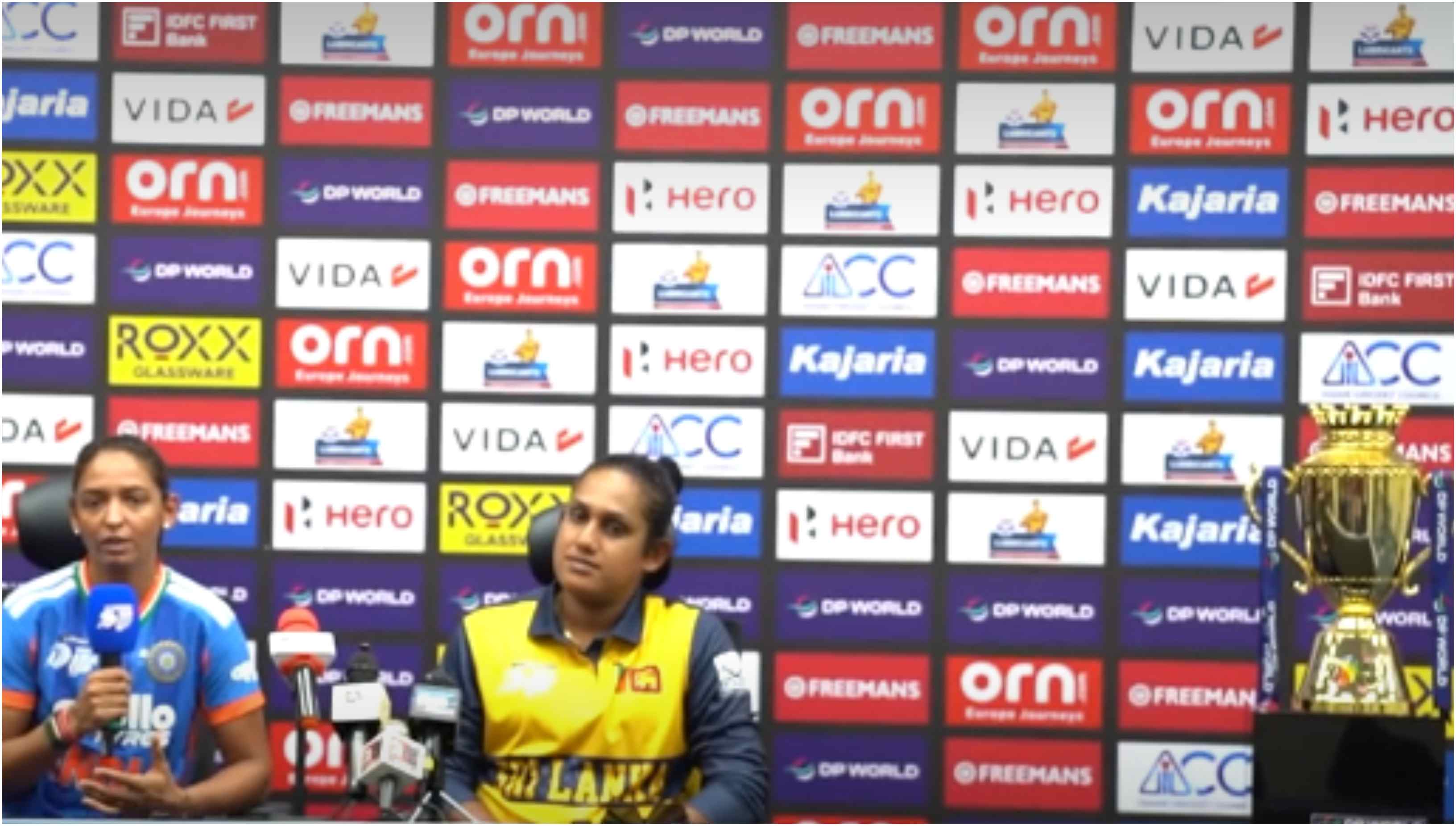 Harmanpreet Kaur and Chamari Athapaththu | BCCI