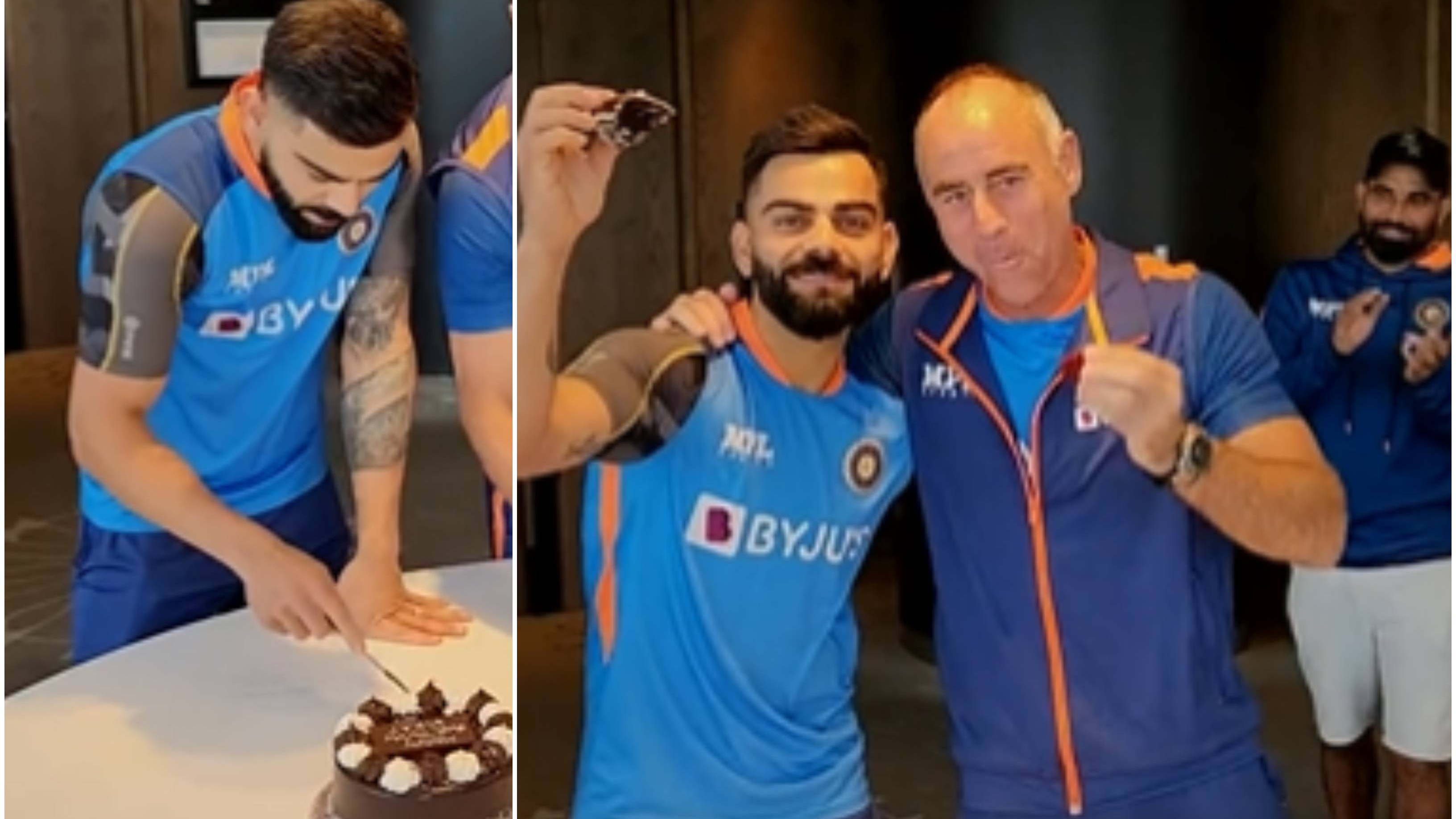 T20 World Cup 2022: WATCH – Virat Kohli cuts cake as Indian squad celebrates his 34th birthday in Australia