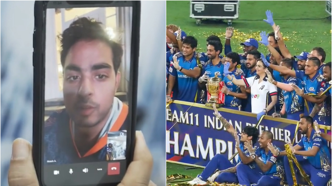 IPL 2021: WATCH - Akash Ambani interacts with MI players after missing out on playoffs