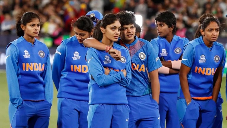 A dejected Indian women team | Getty