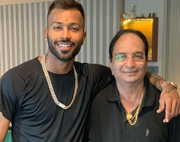 Hardik Pandya with his father | Instagram