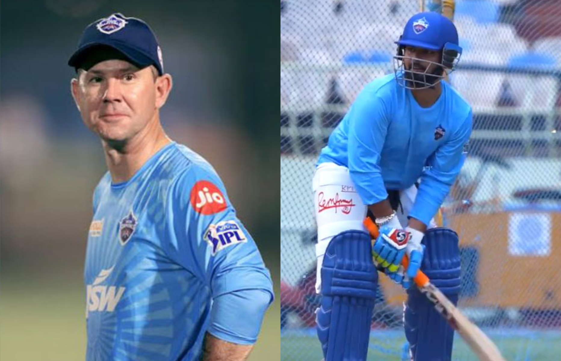 Ricky Ponting and Rishabh Pant for DC | X