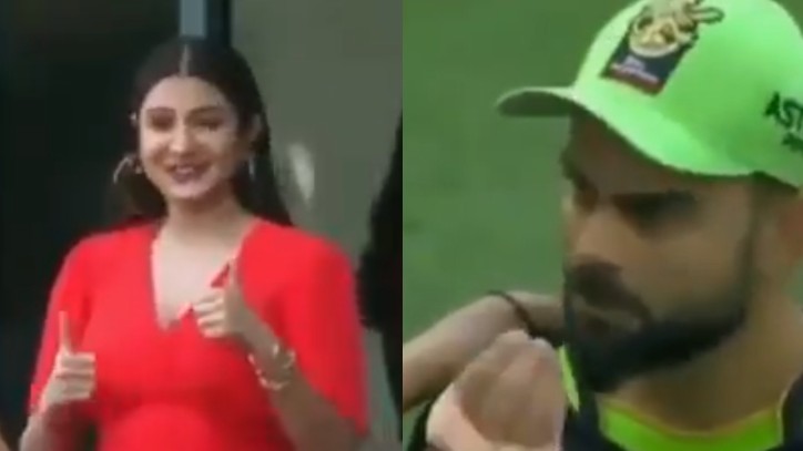 IPL 2020: WATCH - Virat Kohli's adorable gesture for wife Anushka Sharma wins hearts 