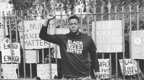 Carlos Brathwaite participates in 'Black Lives Matter' march in London