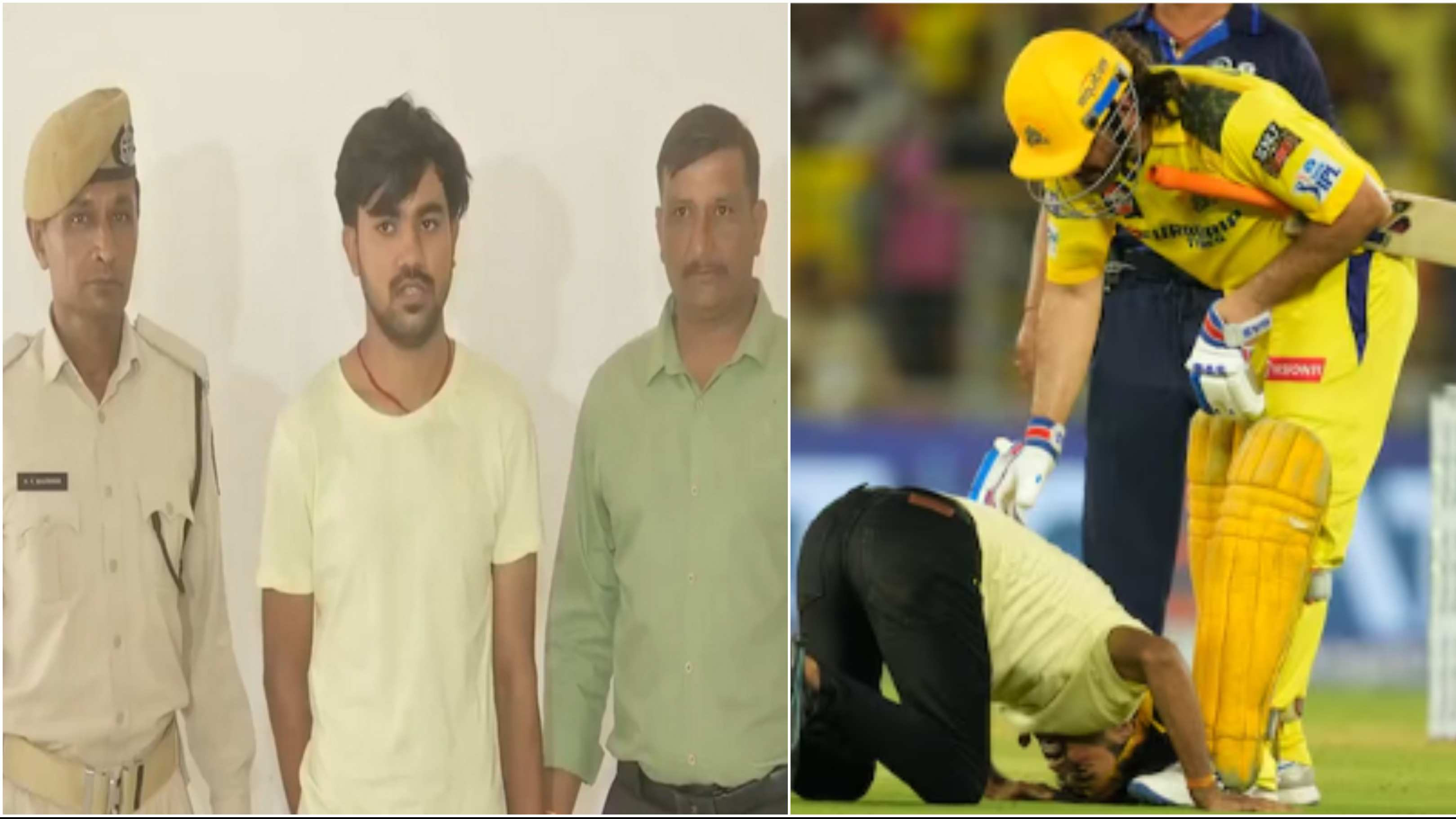 IPL 2024: Fan who breached security to touch MS Dhoni’s feet arrested by Ahmedabad Police