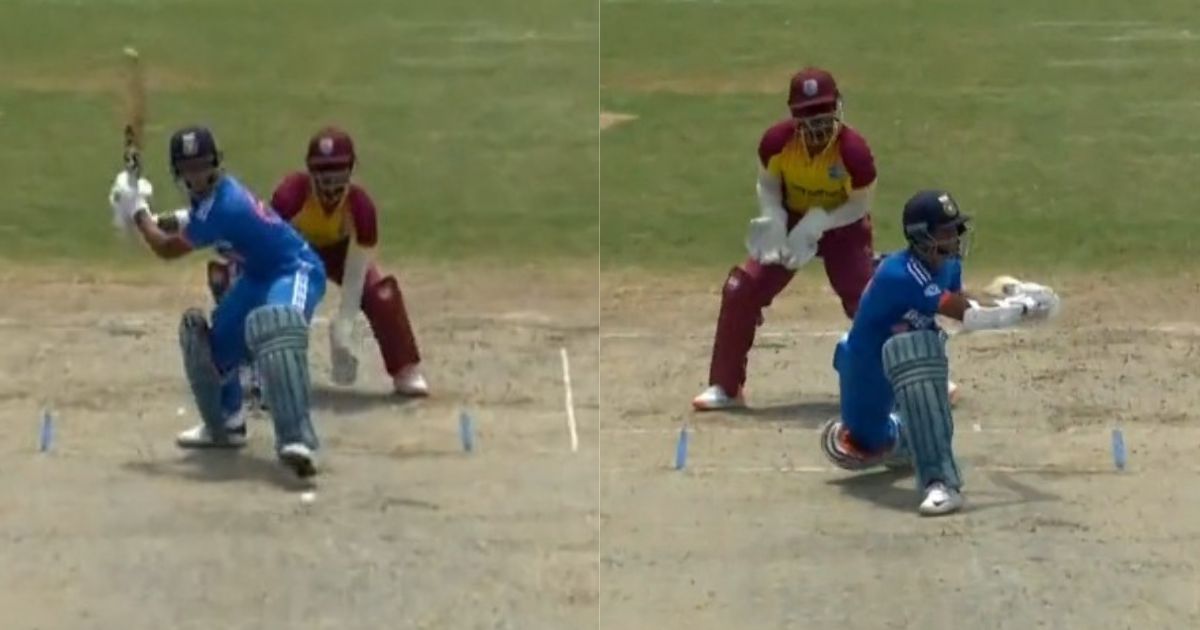 Yashasvi Jaiswal plays a switch hit during his 84*-run knock in 2nd T20I | X