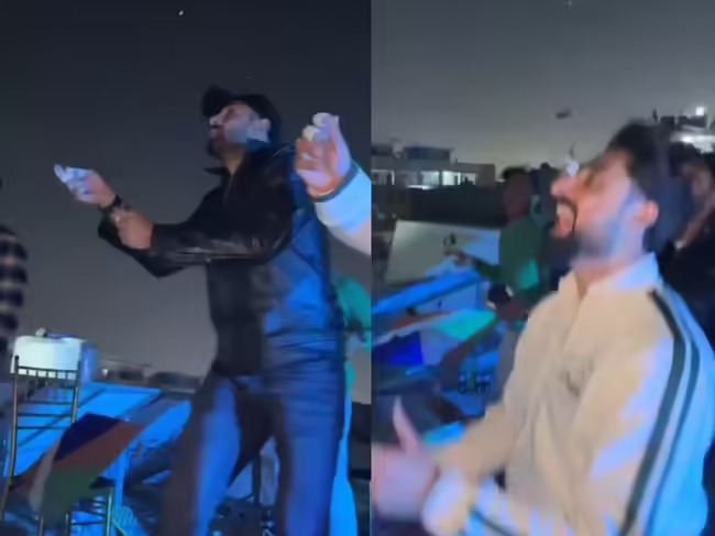 Haris Rauf and Hassan Ali flying kites  | X