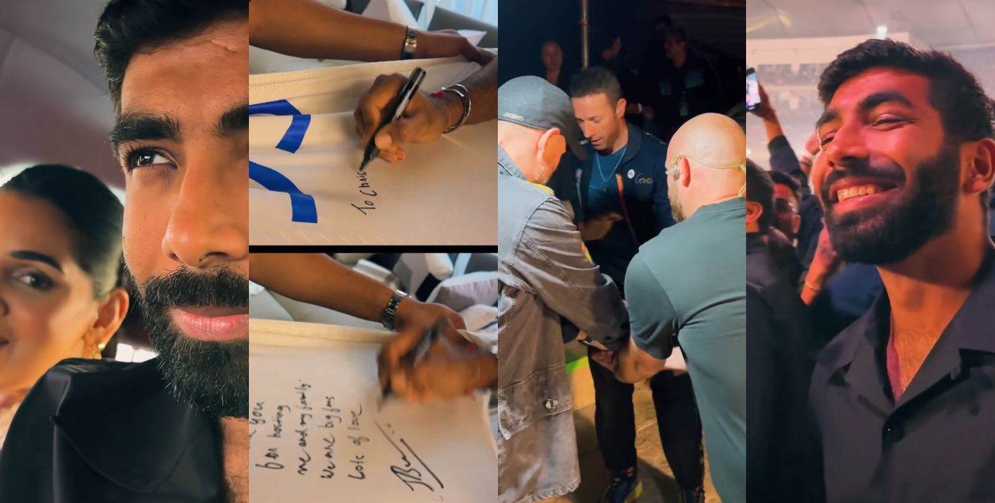 Jasprit Bumrah and Sanjana Ganesan at the Coldplay concert in Ahmedabad | Instagram