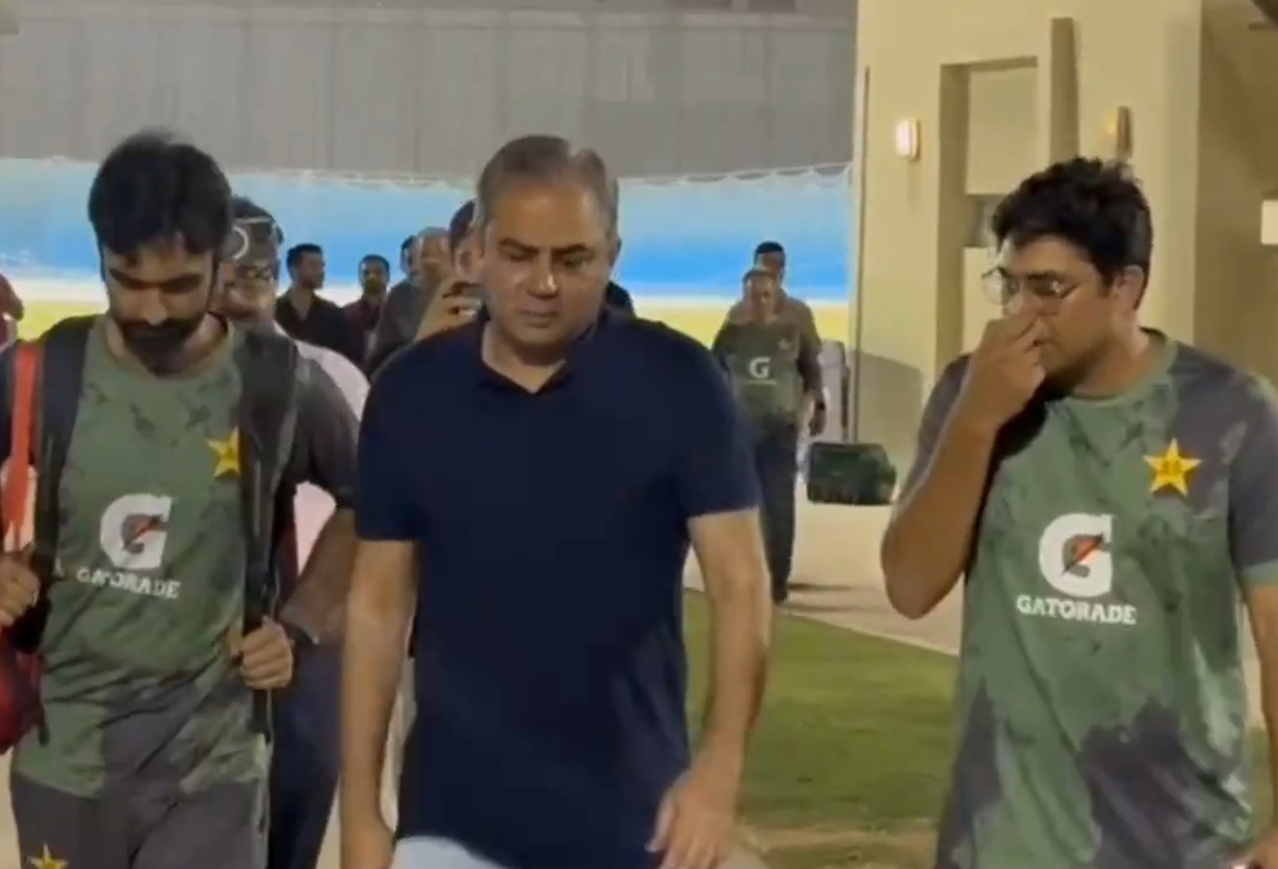 Mohsin Naqvi visited Pakistan team's practice session before India game | PTI X