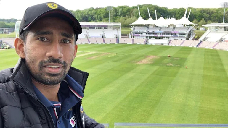Wriddhiman Saha shared a view from the balcony of his hotel in Ageas Bowl | Instagram