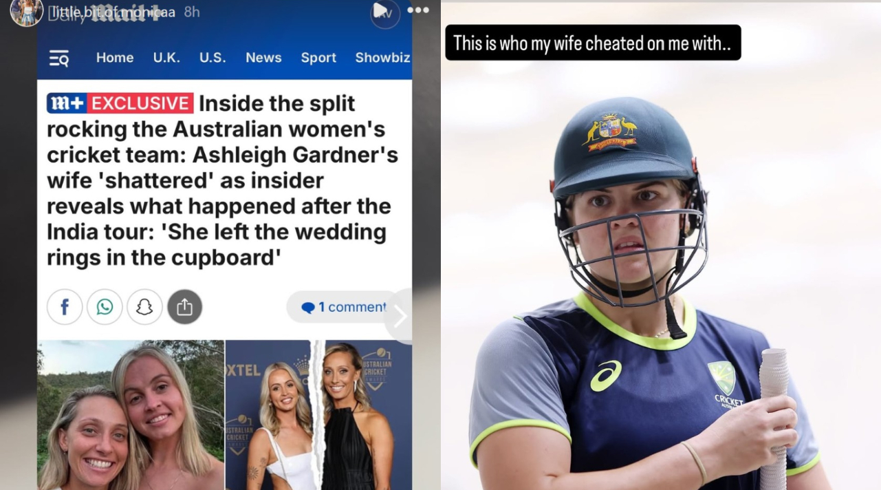 Monica Wright reveals her wife Ashleigh Gardner was cheating on her with Georgia Voll | Instagram