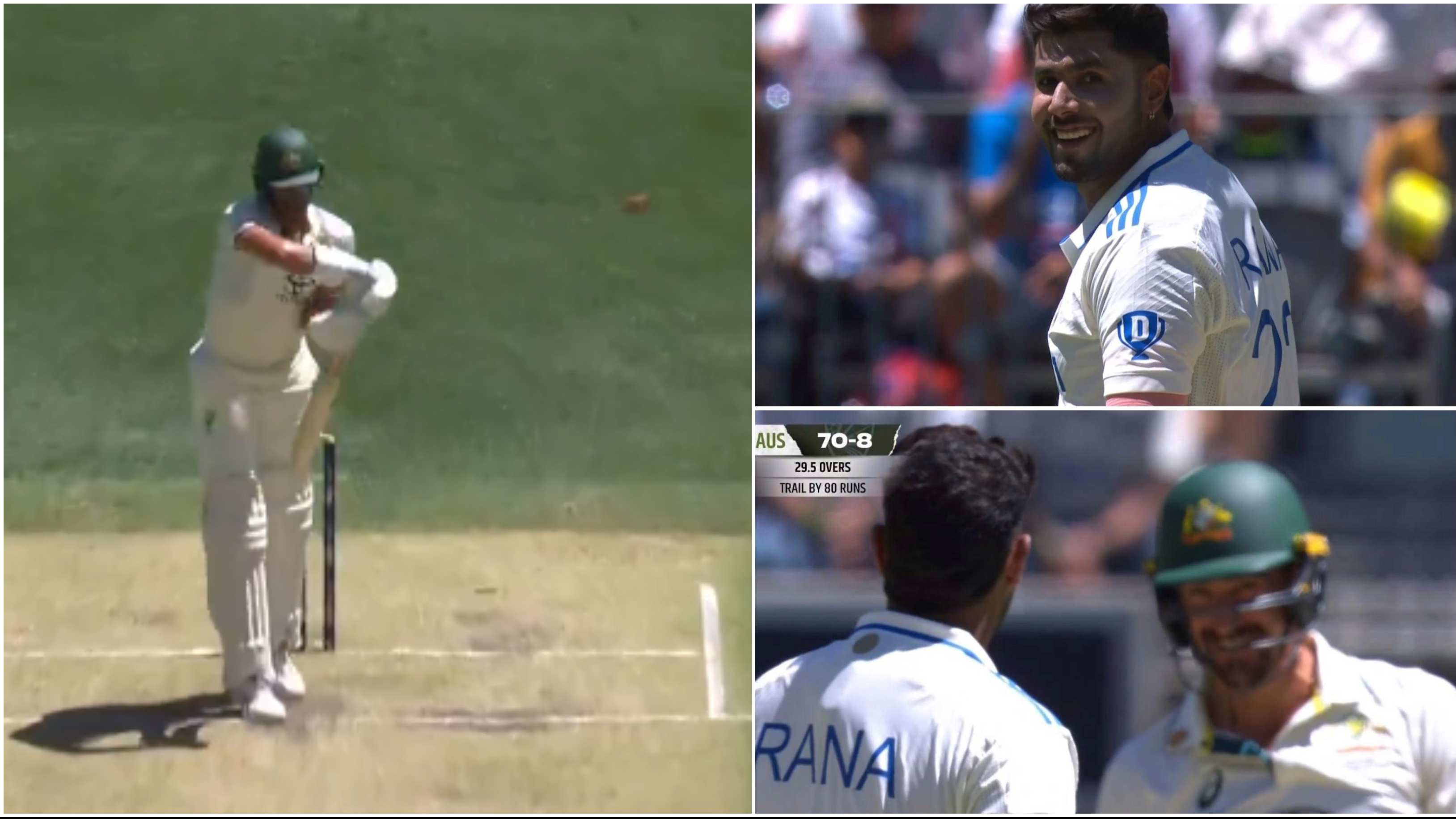 WATCH: “I bowl faster than you,” Mitchell Starc playfully warns Harshit Rana after ducking to evade Indian debutant’s short balls