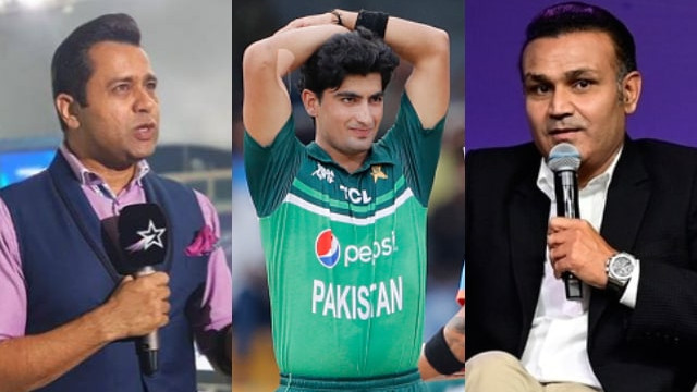 CWC 2023: Virender Sehwag and Aakash Chopra criticize Pakistan for using Naseem Shah's absence as an excuse