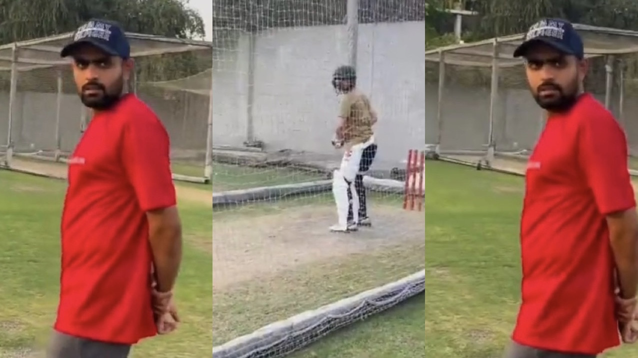 WATCH - Babar Azam's brother practices at HPC Lahore, PCB 'politely' reminds skipper of their policies 