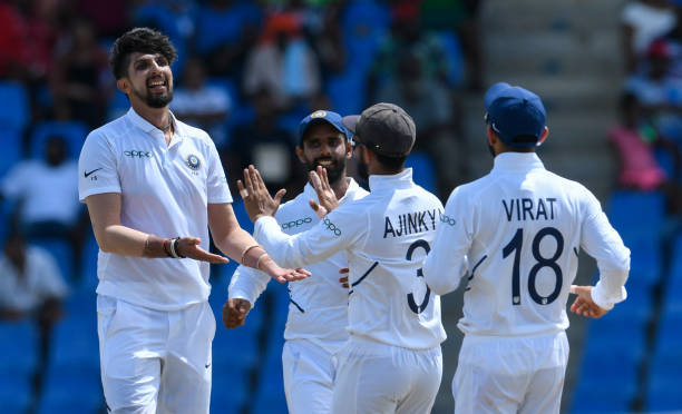 Ishant Sharma celebrating a wicket against West Indies | Getty