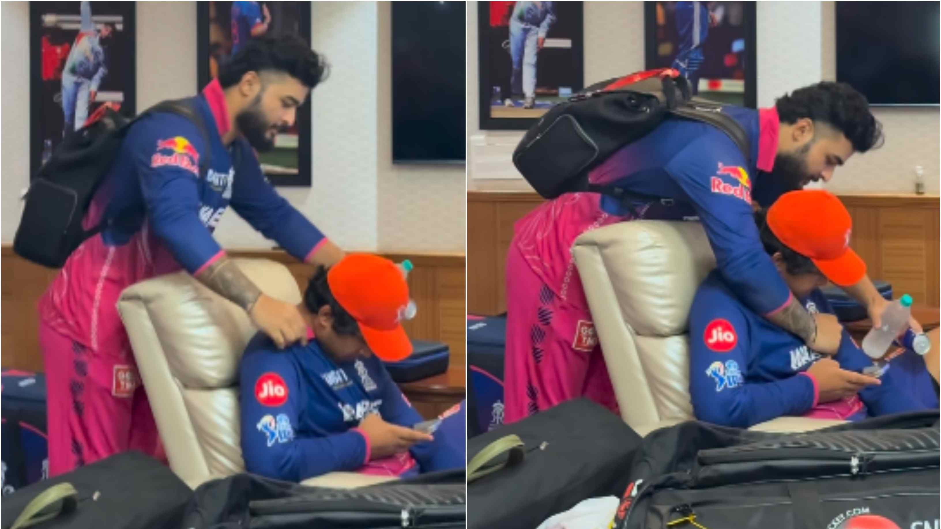 WATCH: Riyan Parag shows affection toward Vaibhav Sooryavanshi after facing backlash for scolding teenager during Qualifier 2
