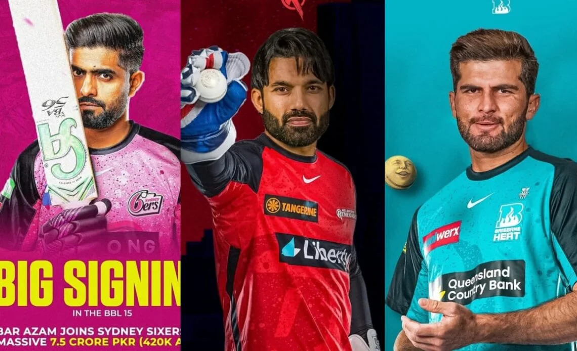 Babar, Rizwan and Shaheen are amongst Pakistanis signed for upcoming BBL season | X